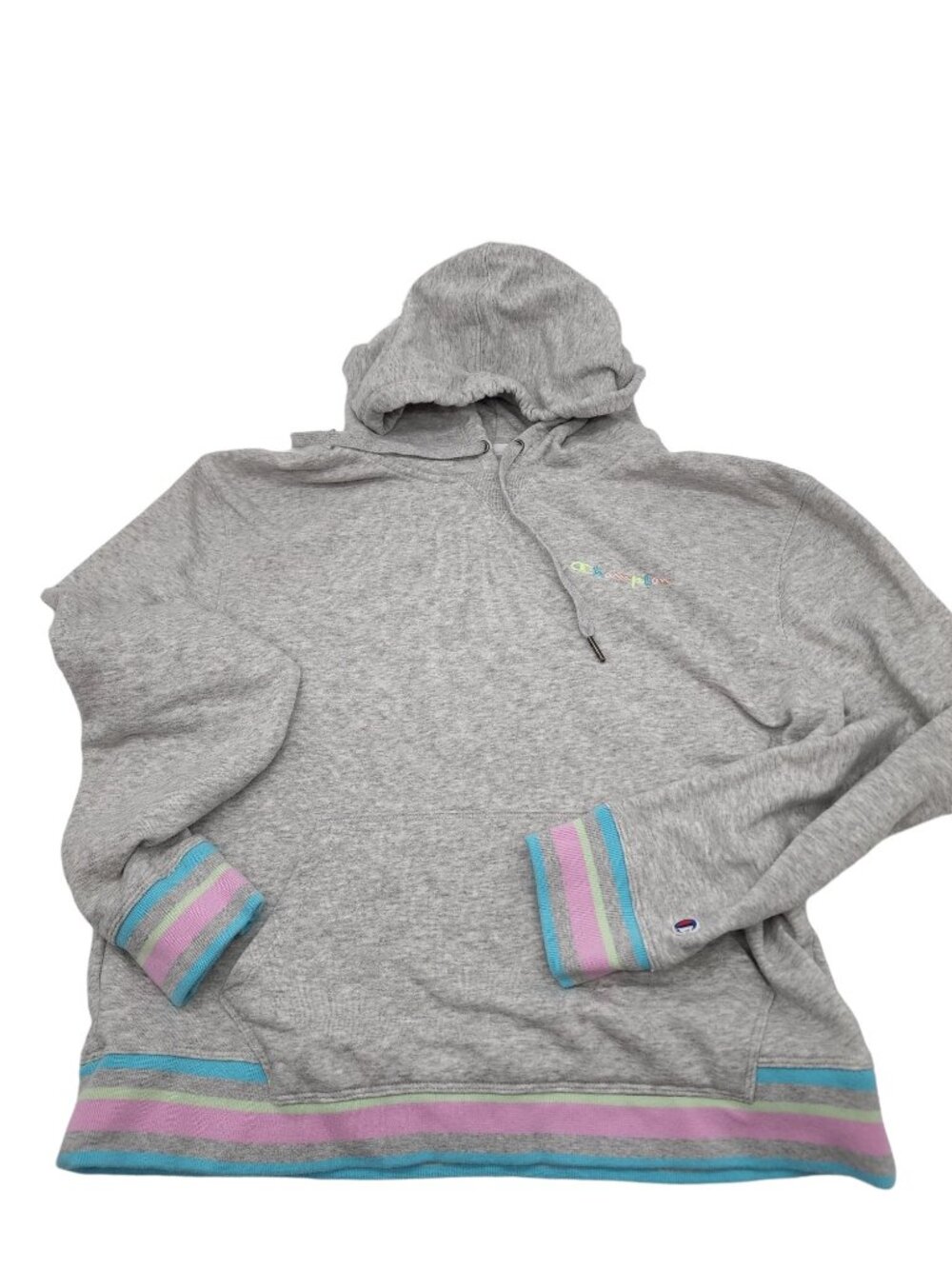 Champion Pastel Rainbow Sweatshirt Womens Size Large
